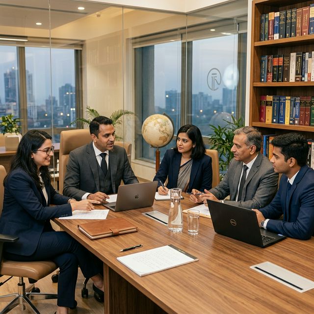 LawSet Legal team of trade law professionals in a strategic conference meeting