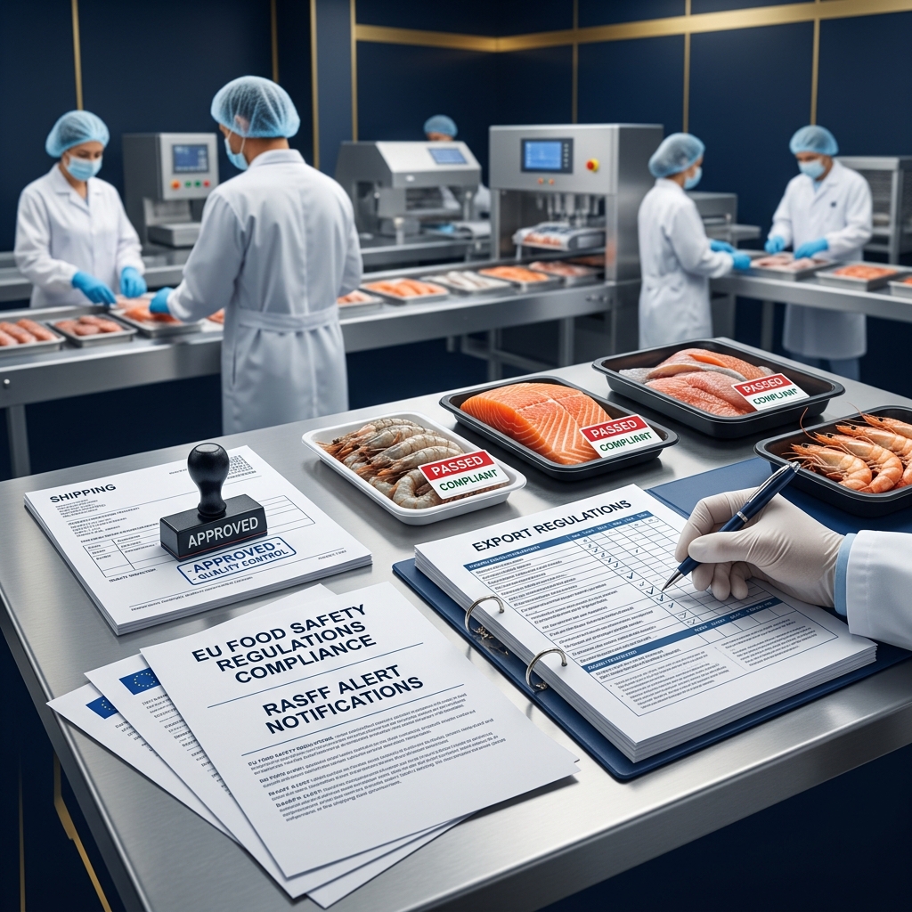 Seafood export compliance and SPS requirements